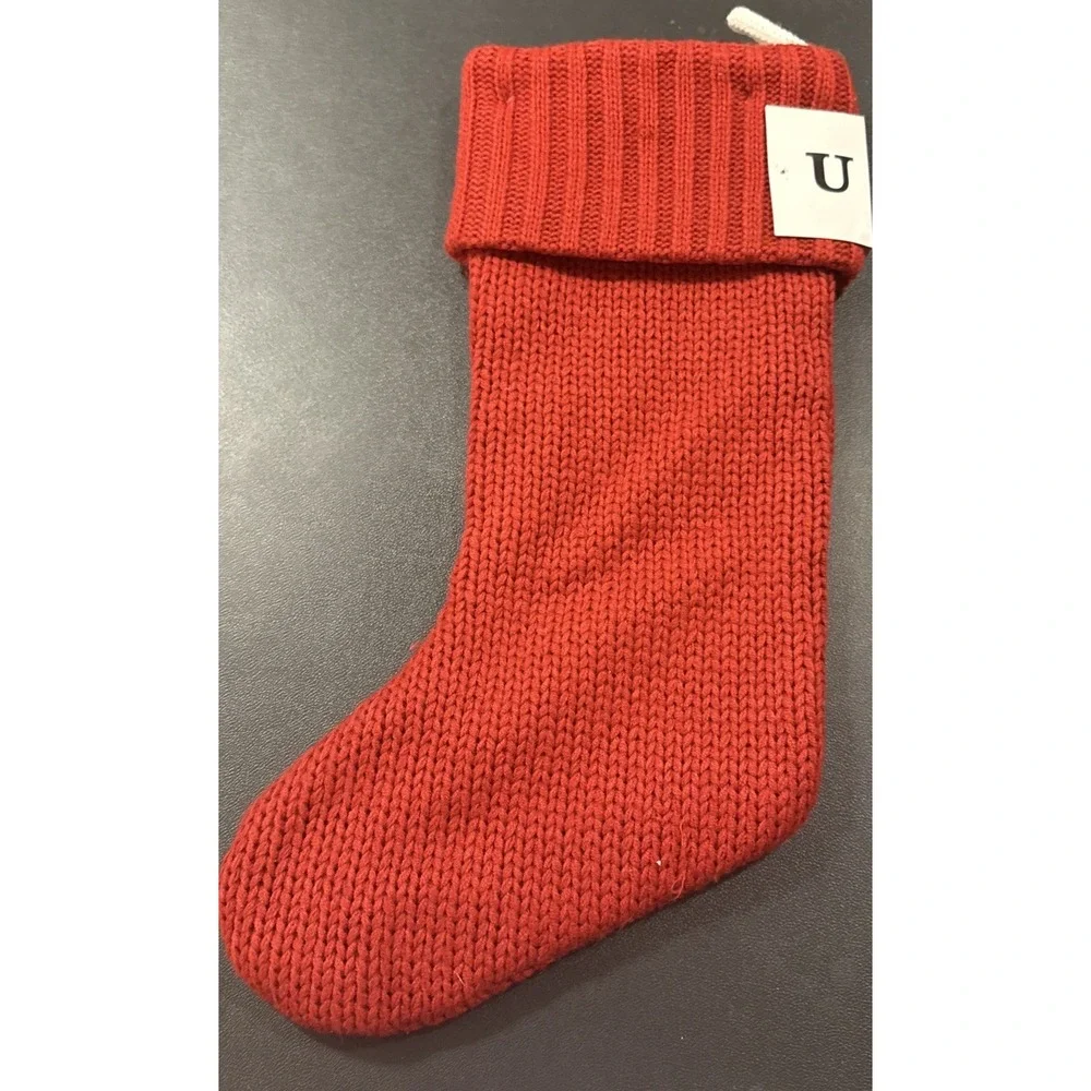 Wondershop Monogram Christmas Stocking Initial Letter U Red Knit‎ Target 17